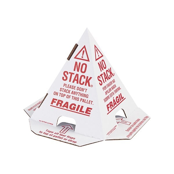 Bsc Preferred White with Red Print Pallet Cones - English, French & Spanish, 50PK BUY00032183 - main
